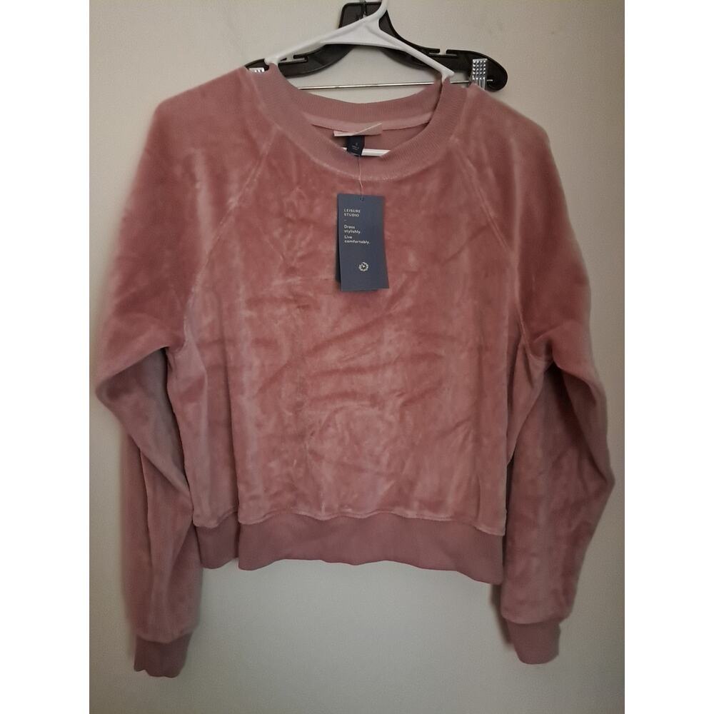 Universal Thread Velour Pullover Pink Womens Size Small